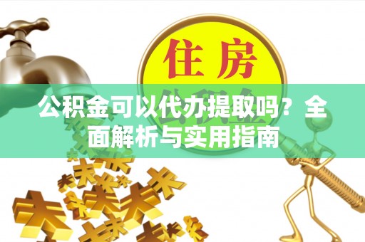 湘西公积金可以代办提取吗？全面解析与实用指南