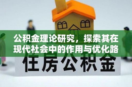 湘西公积金理论研究，探索其在现代社会中的作用与优化路径