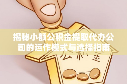 湘西揭秘小额公积金提取代办公司的运作模式与选择指南