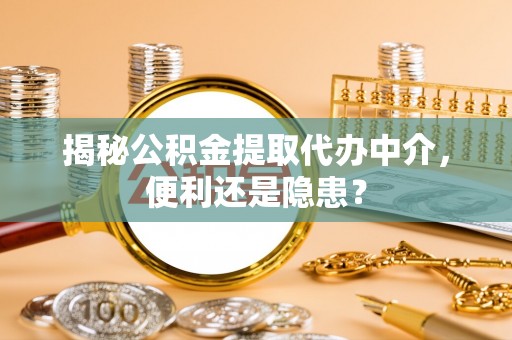 湘西揭秘公积金提取代办中介，便利还是隐患？