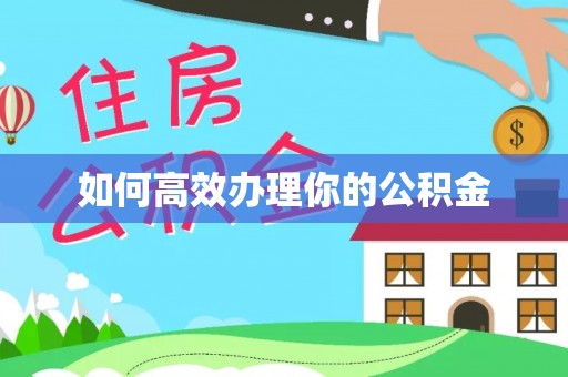 湘西如何高效办理你的公积金