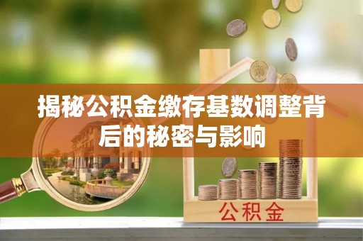 湘西揭秘公积金缴存基数调整背后的秘密与影响