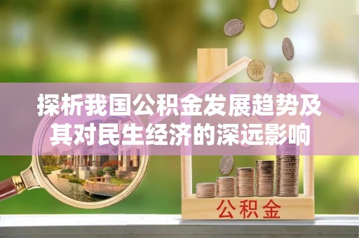 湘西探析我国公积金发展趋势及其对民生经济的深远影响