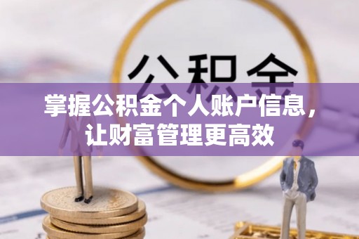湘西掌握公积金个人账户信息，让财富管理更高效