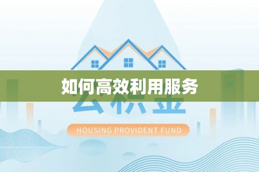 湘西如何高效利用服务