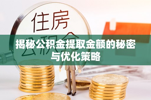湘西揭秘公积金提取金额的秘密与优化策略