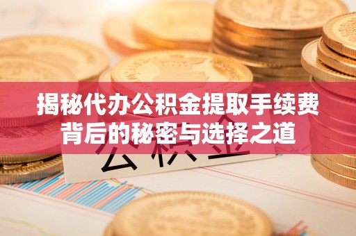 湘西揭秘代办公积金提取手续费背后的秘密与选择之道
