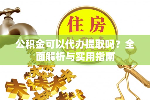 湘西公积金可以代办提取吗？全面解析与实用指南