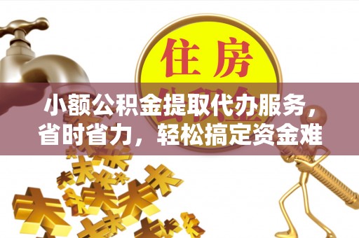 湘西小额公积金提取代办服务，省时省力，轻松搞定资金难题
