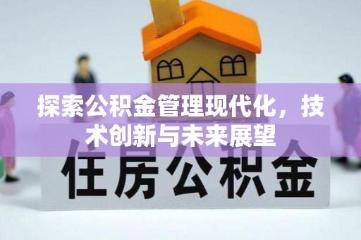 湘西探索公积金管理现代化，技术创新与未来展望