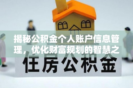 湘西揭秘公积金个人账户信息管理，优化财富规划的智慧之选
